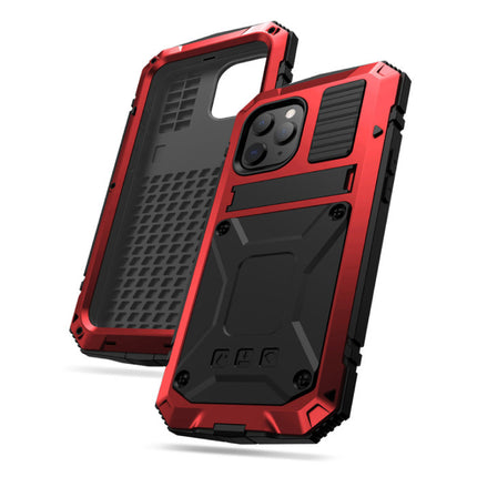 iPhone 12 Pro 360°  Full Body Case Hoesje + Screenprotector - Shockproof Cover Zwart