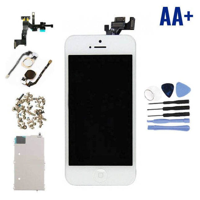 iPhone 5 Voorgemonteerd Scherm (Touchscreen + LCD + Onderdelen) AA+ Kwaliteit - Wit + Gereedschap