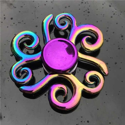 Fidget Spinner - Anti Stress Hand Draaier Speelgoed Toy R118 Metaal Chroma