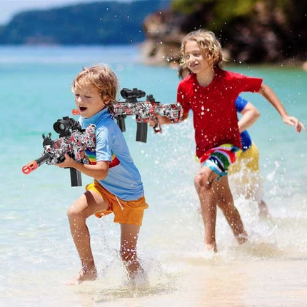 Elektrische Gel Blaster met 10.000 Balletjes - M416 Model Water Speelgoed Foam Shooter Zilver