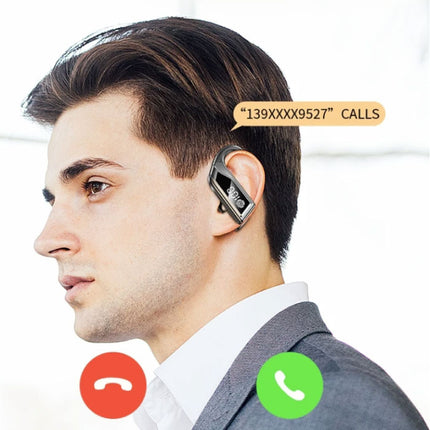 Q8 Draadloze Oortjes met Oorhaak - Bluetooth 5.0 Oordopjes Oortelefoon Zwart