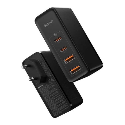 100W Stekkerlader - Quad Port PD / Quick Charge 3.0 - GaN Power Delivery USB Fast Charge - Oplader Muur Wallcharger AC Thuislader Adapter Zwart