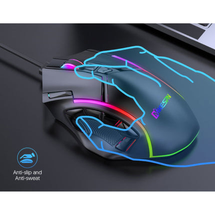 X15 Optische Gaming Muis Bedraad - 12 Knoppen met Macro's - RGB Kleuren - Rechtshandig met DPI Aanpassing tot 12800 DPI - Zwart