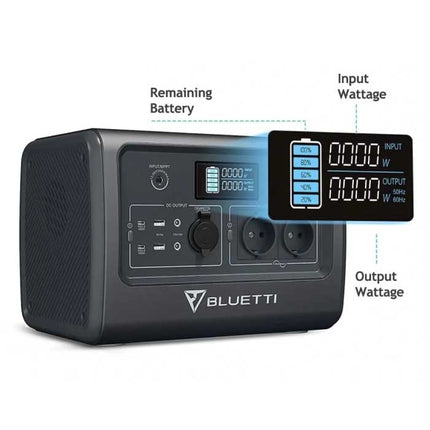 EB70 Oplaadstation 716Wh - 1000W AC/DC Generator Solar MPPT Batterij Oplader Blauw