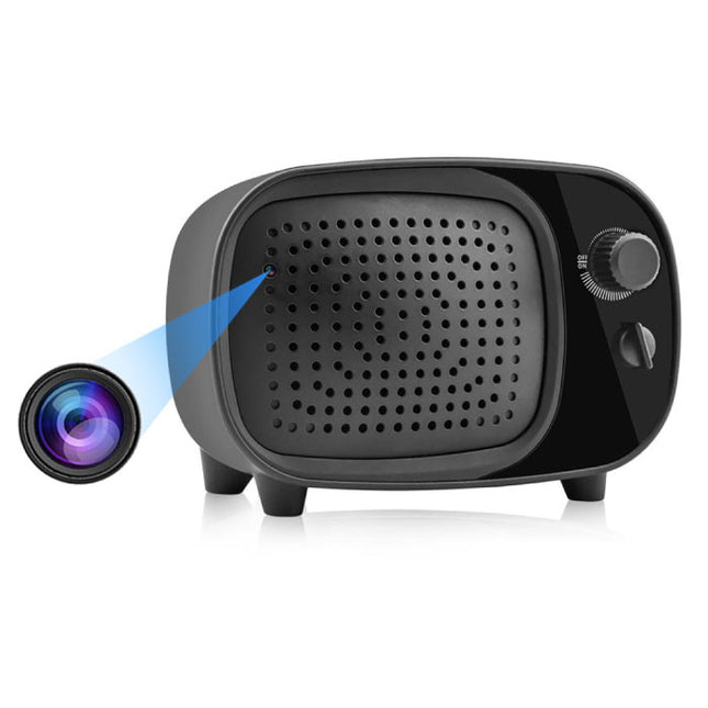 4K Camera Luidspreker met WiFi - Babysit Intercom Smart Home Security Night Vision  Zwart