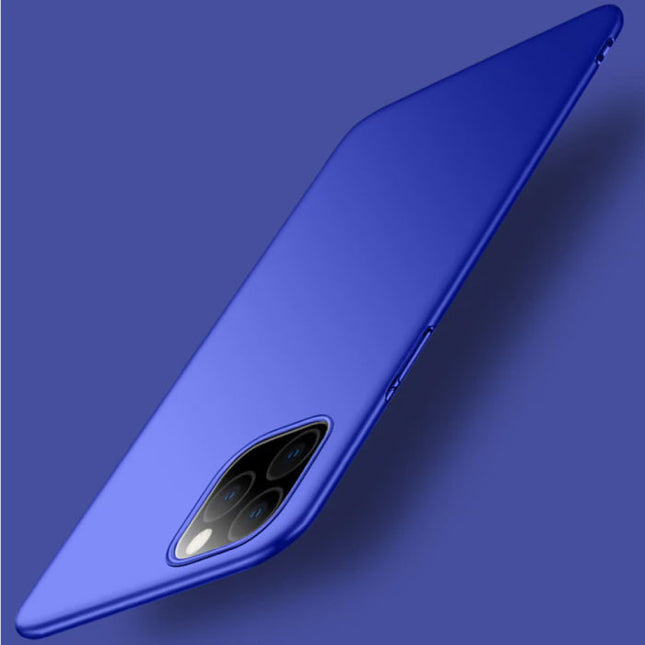 iPhone 12 Pro Max Ultra Dun Hoesje - Hard Matte Case Cover Blauw