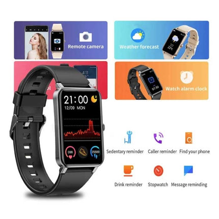 Smartwatch met Slaapmonitor Menstruatie Fitness Sport Activity Tracker Smartphone Horloge iOS Android IP68 Waterdicht Zilver