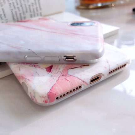 iPhone 6S Hoesje Marmer Textuur - Shockproof Glossy Case Graniet Cover Cas TPU