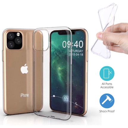 iPhone 11 Pro Transparant Clear Case Cover Silicone TPU Hoesje 