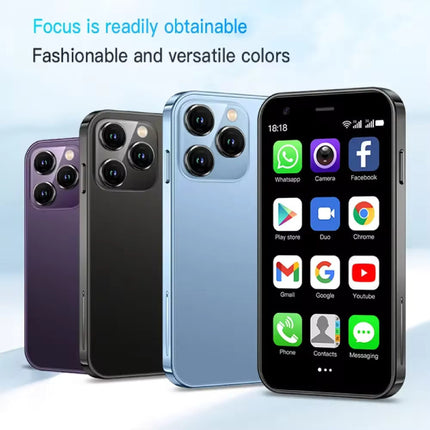 XS15 Mini Smartphone - 2 GB RAM - 16 GB Opslag - 5 MP Camera - 1000mAh Batterij - Blauw