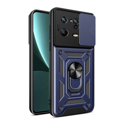 Xiaomi Mi 12 Lite - Armor Hoesje met Kickstand en Camera Bescherming - Pop Grip Cover Case Blauw