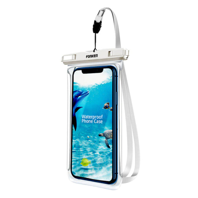 Waterdicht Hoesje voor iPhone / Samsung / Xiaomi - Sport Tasje Zakje Cover Case Armband Jogging Hard Lopen Wit