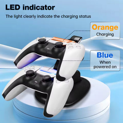 Oplaadstation voor PlayStation 5 Controllers - PS5 Charging Dock Dual Laadstation - Wit
