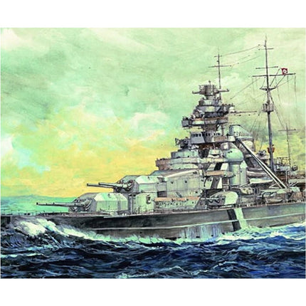 1:700 Schaal Bismarck Slagschip - Bouwkit Plastic Duits Schip Boot Hobby Doe-het-zelf Model 05711