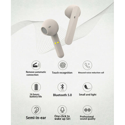 T12 Draadloze Oortjes - Smart Touch Control TWS Oordopjes Bluetooth 5.0  Wireless Buds Oortelefoon Zwart 