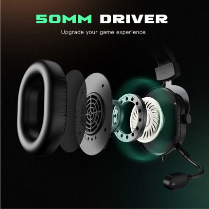 RGB Gaming Headset - Voor PS4/XBOX/Switch/PC 7.1 Surround Sound - Headphones Koptelefoon  met Microfoon Wit