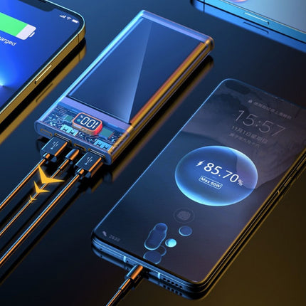 30.000mAh Powerbank met 2 Poorten - 22.5W Power Delivery - Externe Noodaccu Batterij Oplader Grijs