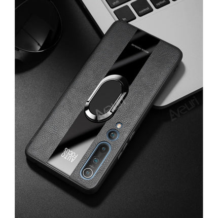Xiaomi Mi 8 Leren Hoesje  - Magnetische Case Cover Cas Zwart + Kickstand
