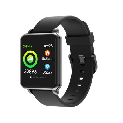 Land 1 Smartwatch Smartband Smartphone Fitness Sport Activity Tracker Horloge OLED iOS Android iPhone Samsung Huawei Zwart Siliconen Bandje 