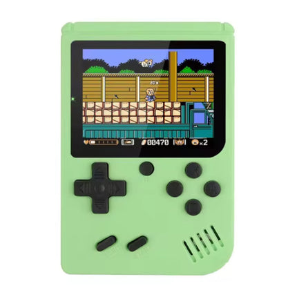 400 in 1 Retro Video Game Console met P2 Gamepad - Mini Draagbaar - Groen