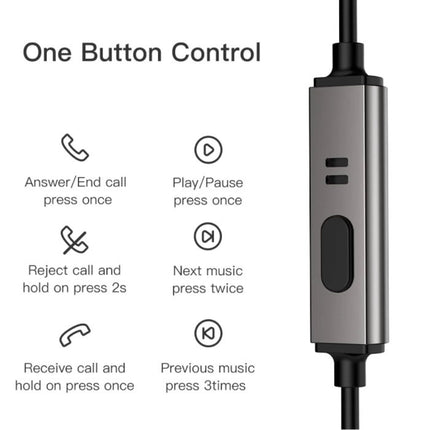Oortjes met Microfoon en One Button Control - 3.5mm AUX Jack Oordopjes Wired Earphones Oortelefoon Rood