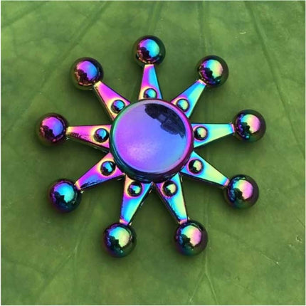 Fidget Spinner - Anti Stress Hand Draaier Speelgoed Toy R118 Metaal Chroma