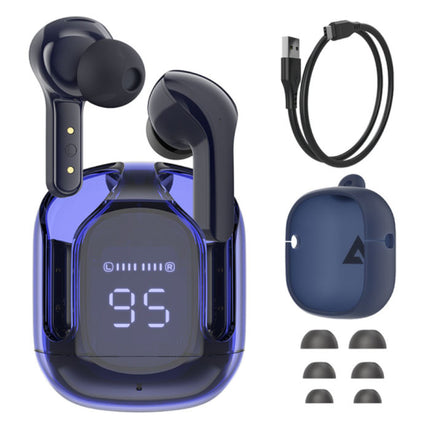 T6 Draadloze Oordopjes - Touch Control Oortjes TWS Bluetooth 5.0 Blauw