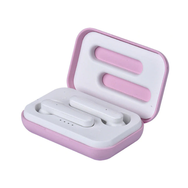 X12 TWS Draadloze Oortjes Bluetooth 5.0 Ear Wireless Buds Earphones Earbuds Oortelefoon Roze