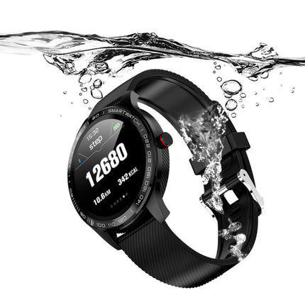 Sports Smartwatch Fitness Sport Activity Tracker Smartphone Horloge iOS Android IP68 iPhone Samsung Huawei Zwart Leer