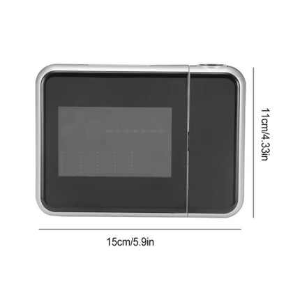 Digitale Wekker met Projectie - Alarm Klok Temperatuur Hygrometer - Zwart