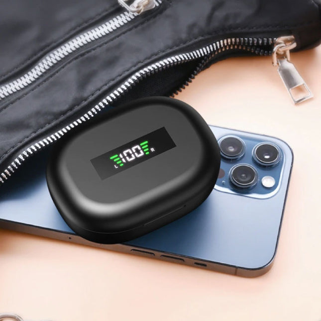 Sport Oorhaak Draadloze Oortjes - Oordopjes TWS Bluetooth 5.0 Zwart