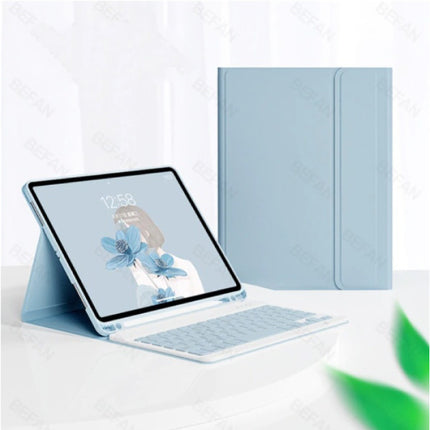 Toetsenbord Hoes voor iPad Pro 11 (2020) - QWERTY Multifunctionele Keyboard Bluetooth Smart Cover Case Hoesje Blauw
