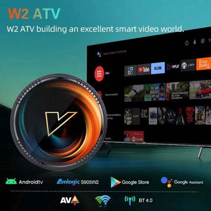 W2 TV Box Mediaspeler - Android 11 Kodi 4K - 2GB RAM - 16GB Opslagruimte
