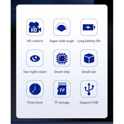 Klok met 1080p Camera en WiFi - Draadloze Smart Home Security Night Vision Motion Detection