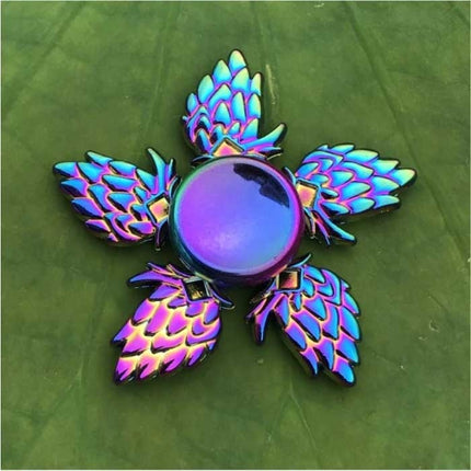 Fidget Spinner - Anti Stress Hand Draaier Speelgoed Toy R118 Metaal Chroma