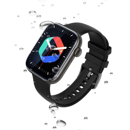 P45 Smartwatch Siliconen Bandje Fitness Sport Activity Tracker Horloge Android iOS Zwart