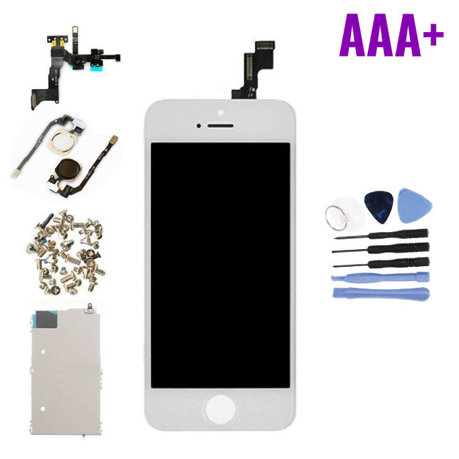 iPhone 5S Voorgemonteerd Scherm (Touchscreen + LCD + Onderdelen) AAA+ Kwaliteit - Wit + Gereedschap
