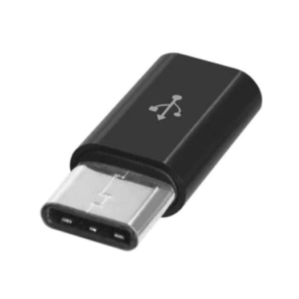 Micro-USB naar USB-C Adapter Converter - High Speed - Zwart