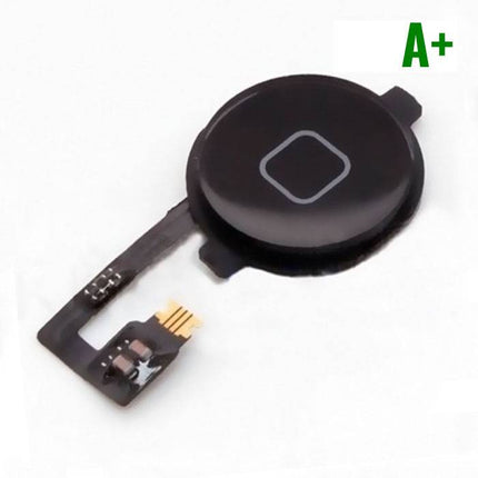 Voor Apple iPhone 4 - A+ Home Button Assembly met Flex Cable Zwart