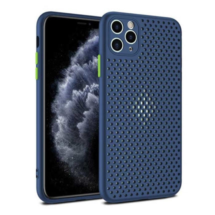 iPhone 8 - Ultra Slank Hoesje Warmteafvoer Cover Case Blauw
