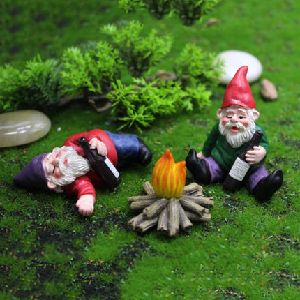 Ondeugende Tuinkabouter - Decor Standbeeld Ornament Hars Tuin Bureau