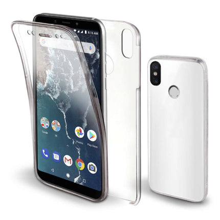 Xiaomi Mi A1 Full Body 360° Hoesje - Volledige Bescherming Transparant TPU Silicone Case + PET Screenprotector