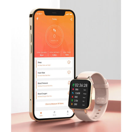 2021 ECG Smartwatch - Leer Bandje Fitness Sport Activity Tracker Horloge Android - Groen