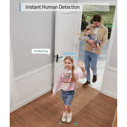 Eufy Indoor Beveiligings Camera met Microfoon - WiFi AI Smart Home Security met Voice Assistant Ondersteuning 