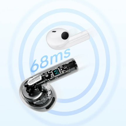 T20 Draadloze Oortjes - Bluetooth 5.3 ENC Oordopjes - Earbuds Oortelefoon Wit
