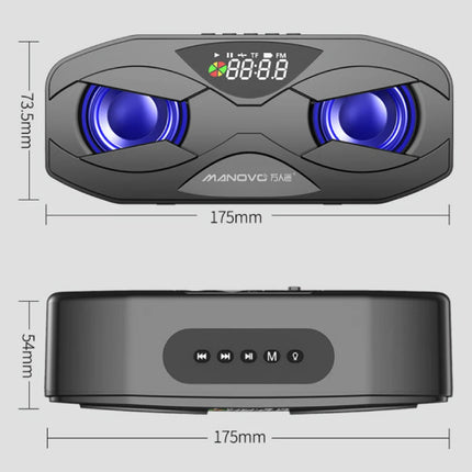 Draadloze Luidspreker - FM Radio Wekker Bluetooth 5.0 Soundbar - Goud