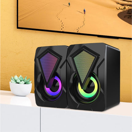 X2 Home Stereo Luidsprekers - Speaker Soundbar Luidspreker Box Zwart