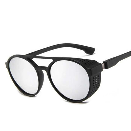 Klassieke Punk Zonnebril voor Heren - Designer Vintage Bril UV400 Eyewear Transparant