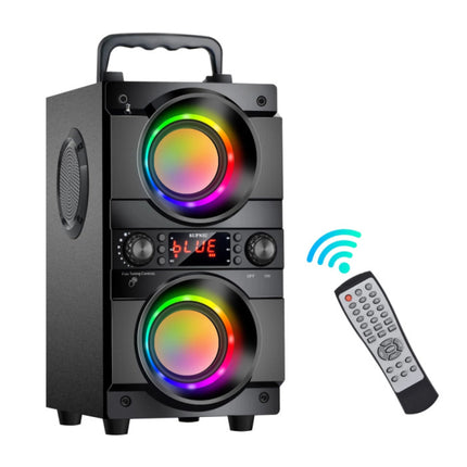 A21 Draadloze Speaker met RGB - 60W Luidspreker Wireless Bluetooth 5.0 Soundbar Box Zwart