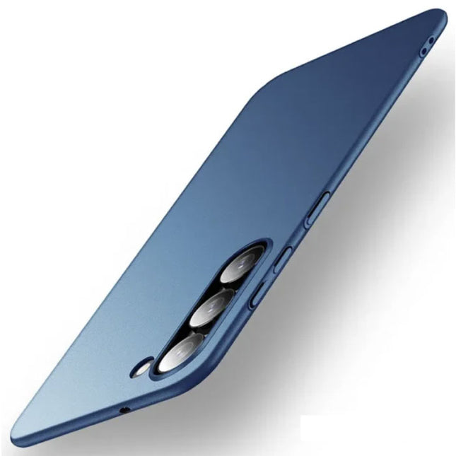 Ultra Dun Hoesje voor Samsung Galaxy S22 Ultra - Hard Plastic Case Cover - Cyaan